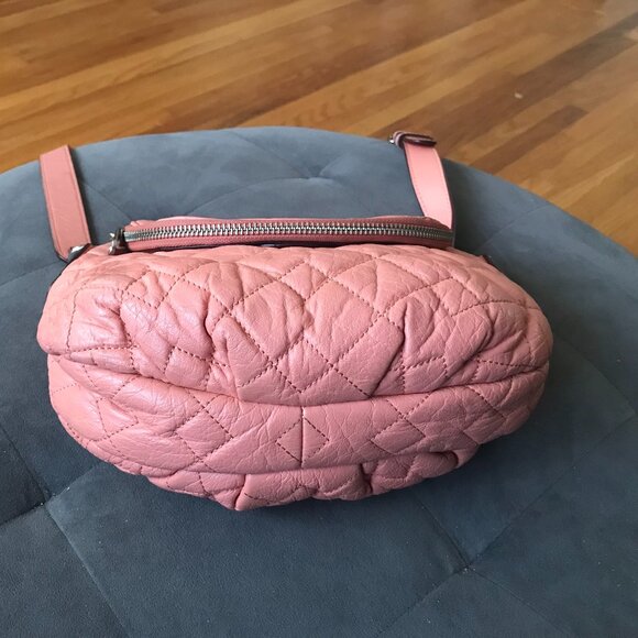 Marc by Marc Jacobs Natasha Quilted Pink/Peach Crossbody Bag - Picture 7 of 14